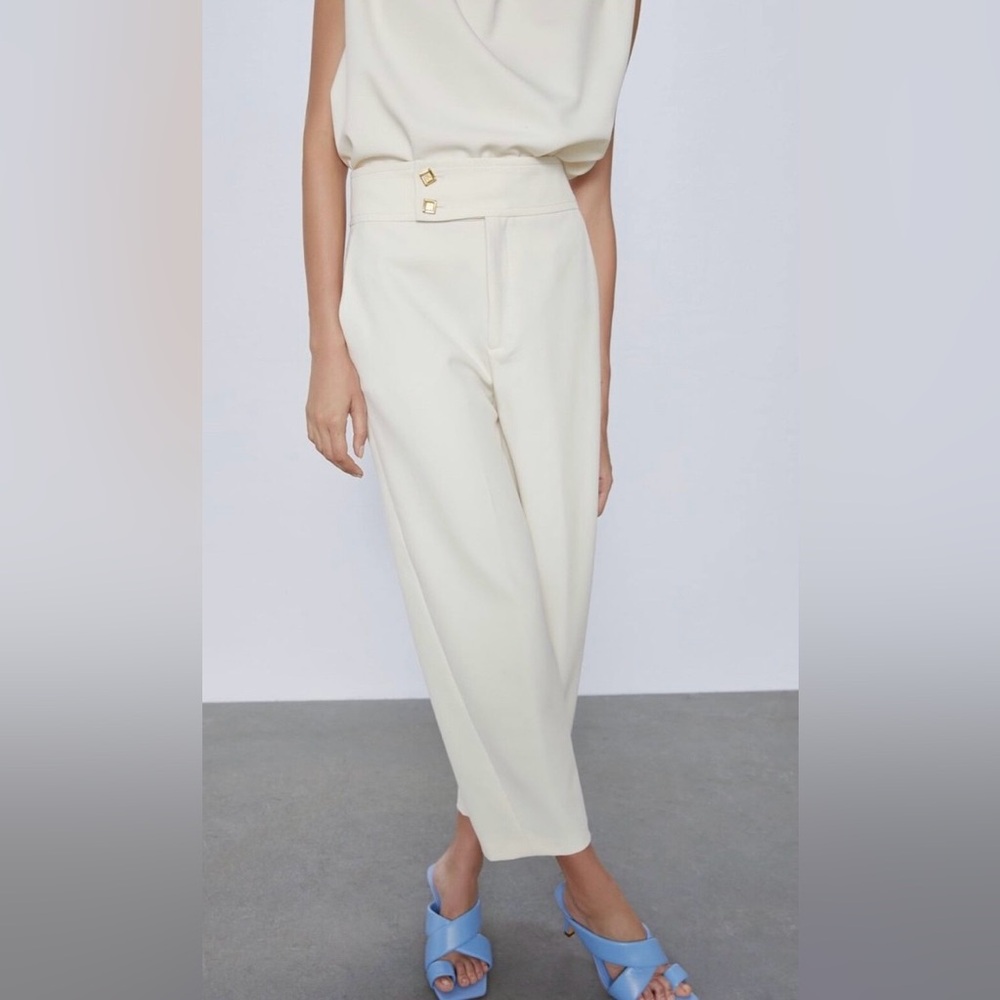 NWT Zara high-waisted trouser